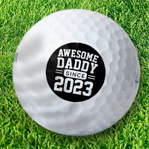 Awesome Daddy Since Athletic Modern Father's Day Golf Balls