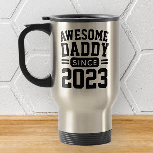 Awesome Daddy Since Athletic Modern Father's Day Travel Mug