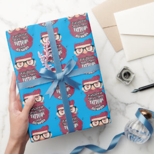 Awesome Dads Have Tattoos and Beards Wrapping Paper