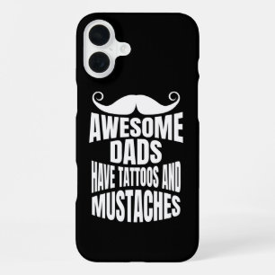 Awesome Dads Have Tattoos Black iPhone Case