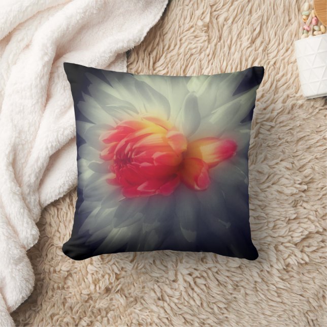Awesome Dahlia Flower  Cushion (Blanket)