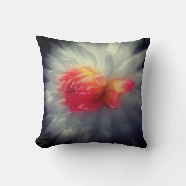 Awesome Dahlia Flower  Cushion (Front)