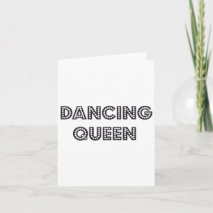 Awesome Dancing Queen 1970s Style Gift  Card