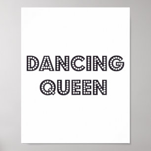Awesome Dancing Queen 1970s Style Gift  Poster