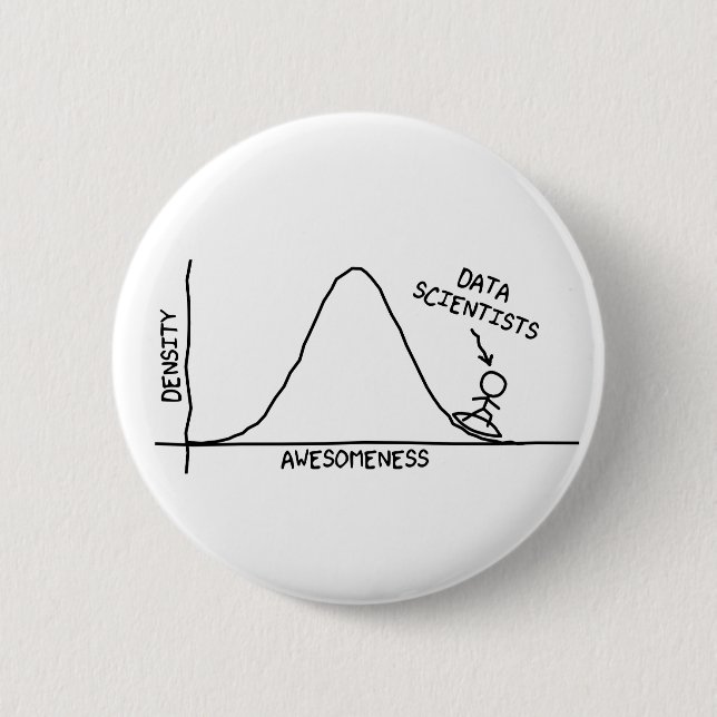 Awesome Data Scientists Button (Front)