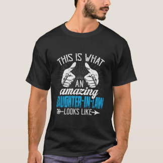 Awesome Daughter In Law Father Mother In Law T-Shirt
