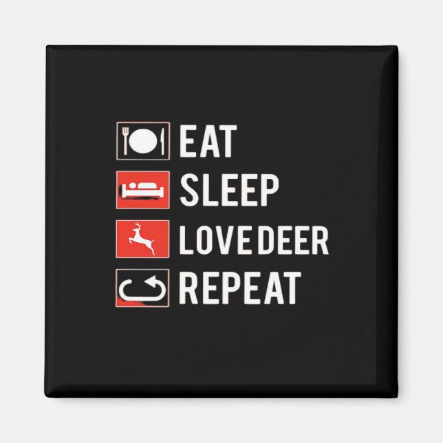 Awesome Deer Lover Creative Modern Design  Magnet (Front)