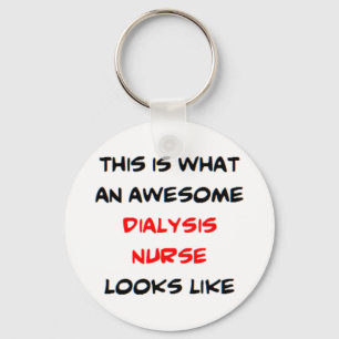 awesome dialysis nurse key ring