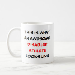 awesome disabled athlete coffee mug