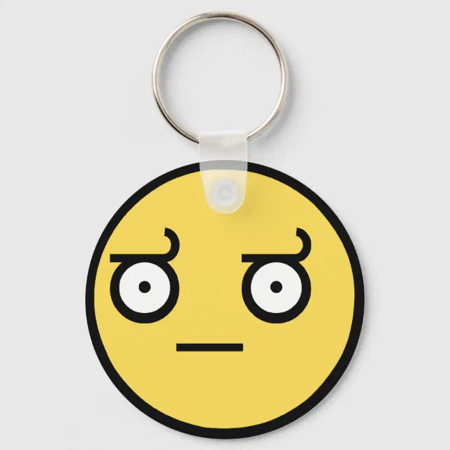 Face Key Rings Awesome Disapproval Face Key Ring | Zazzle