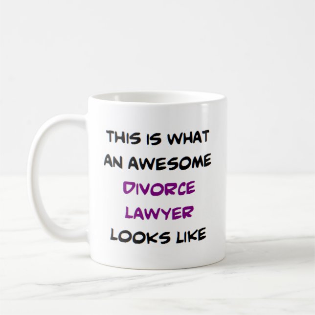 awesome divorce lawyer coffee mug (Left)