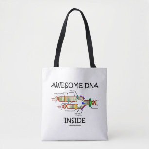 Awesome DNA Inside Molecular Biology Humour Tote Bag