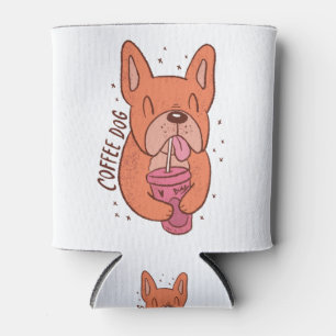 Awesome Dog Caffeine Lover Can Cooler