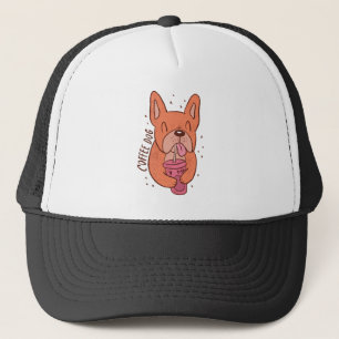 Awesome Dog Caffeine Lover Trucker Hat