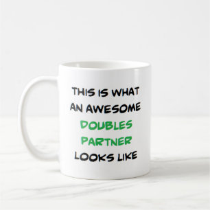 awesome doubles partner coffee mug
