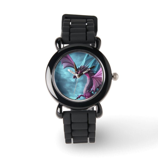 Awesome dragon art watch for kids (Front)
