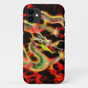 Awesome Dragon Fire on Lucky Energy iPhone 11 Case