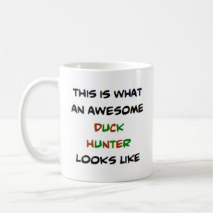 awesome duck hunter coffee mug