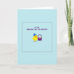 Awesome Easter Boy Greeting Card