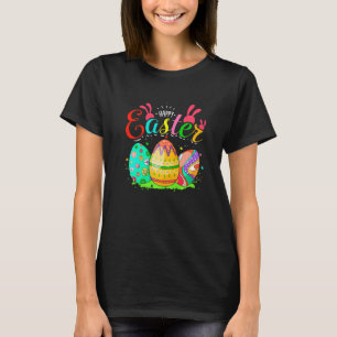 Awesome Egg Hunting Bunny Easter Happy Easter Day T-Shirt