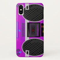 Awesome Eighties Purple Boombox