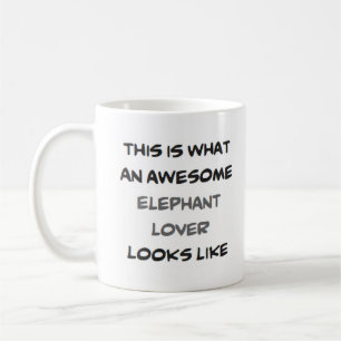 awesome elephant lover coffee mug