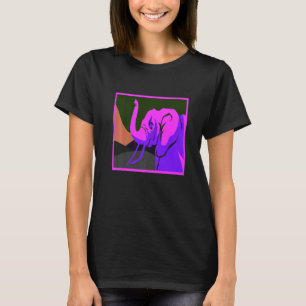 Awesome Elephant  Vapor Wave Designs Present T-Shirt