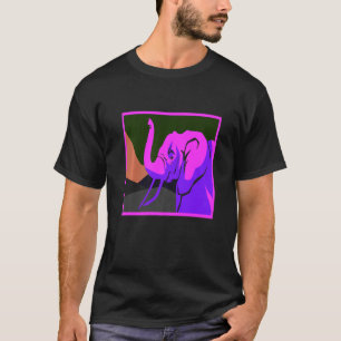 Awesome Elephant  Vapor Wave Designs Present T-Shirt