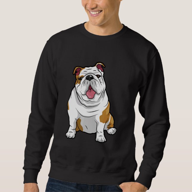 AWESOME ENGLISH BULLDOGS  English Bulldogs Dogs Pu Sweatshirt (Front)
