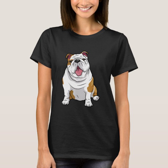 AWESOME ENGLISH BULLDOGS  English Bulldogs Dogs Pu T-Shirt (Front)