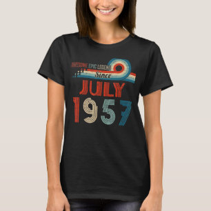 Awesome Epic Legend Since July 1957 65th Birthday T-Shirt