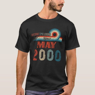 Awesome Epic Legend Since May 2000 22Nd Birthday G T-Shirt