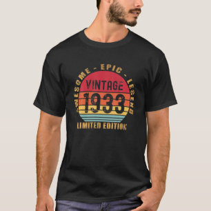 Awesome Epic Legend Vintage 1933 Limited Edition 8 T-Shirt
