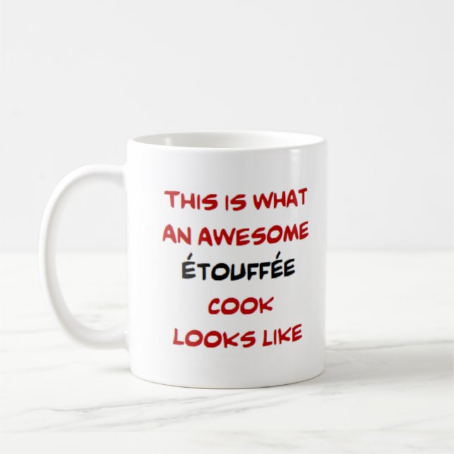 awesome etouffee cook coffee mug (Left)