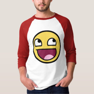 Awesome Face 3/4 Sleeve Raglan T-Shirt
