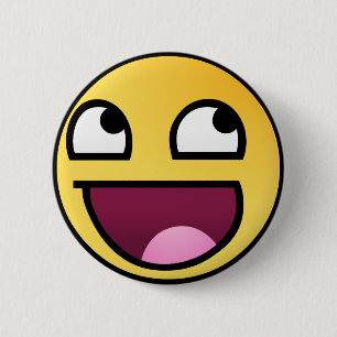 Awesome Face 6 Cm Round Badge