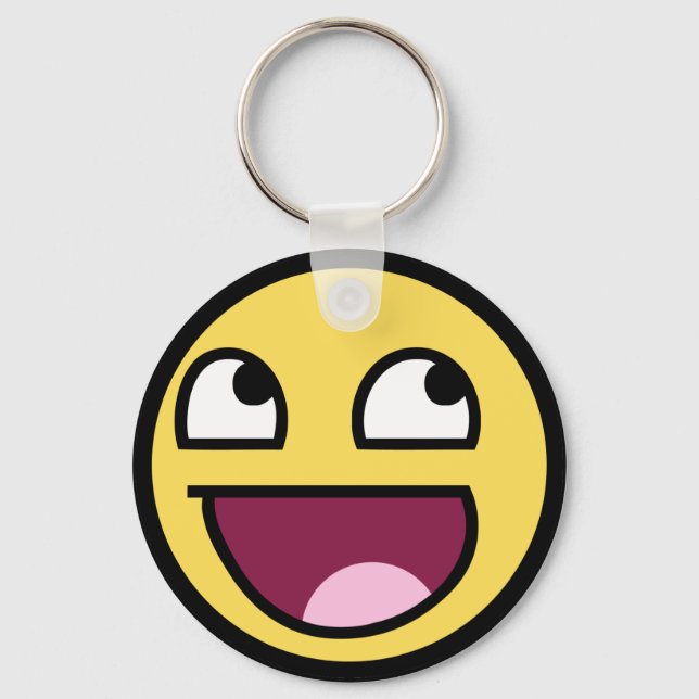 awesome face awesome face key ring (Front)