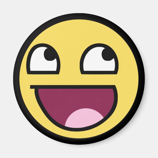 awesome face awesome face magnet (Front)