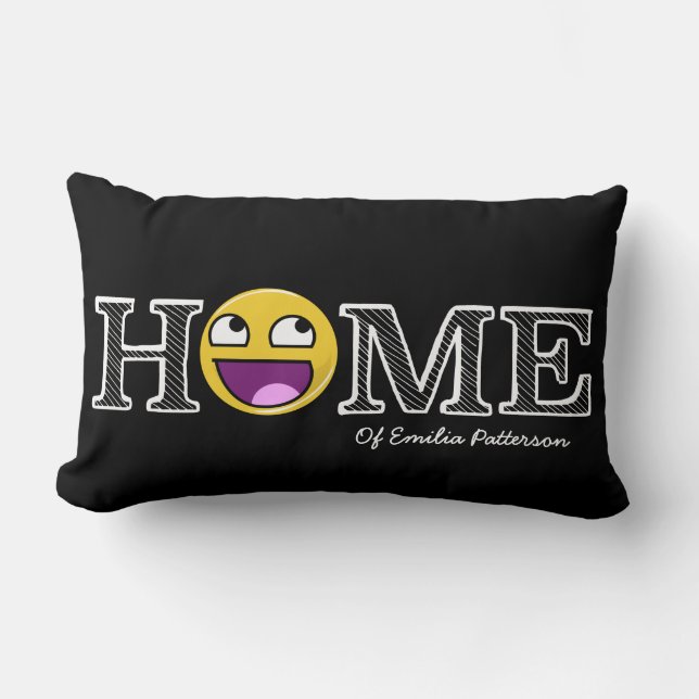 Awesome Face Awesome Housewarming Lumbar Cushion (Front)
