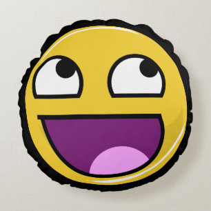 Awesome Face Internet Meme Round Cushion