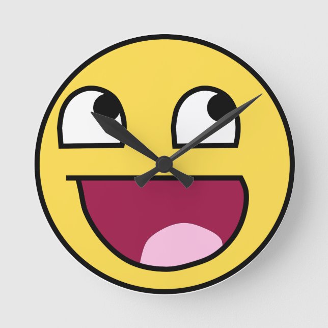 AWESOME FACE ROUND CLOCK (Front)