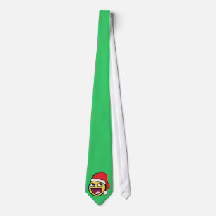 Awesome Face Santa Tie