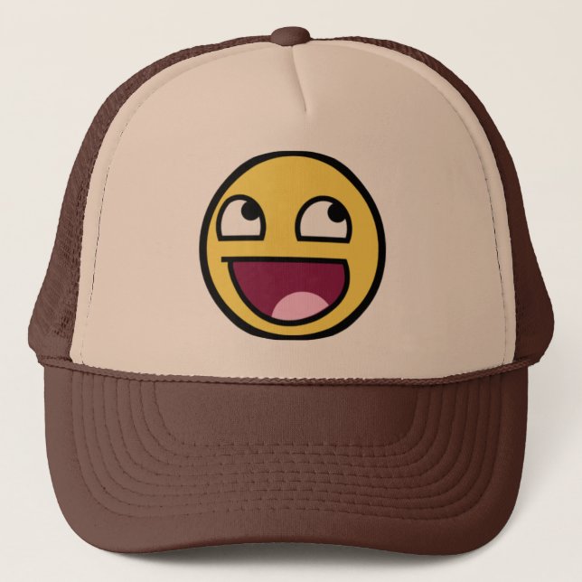 Awesome Face Trucker Hat (Front)
