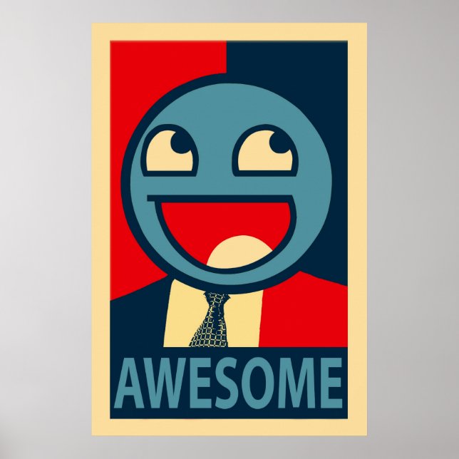 Awesome Face Vectorised Poster (Front)