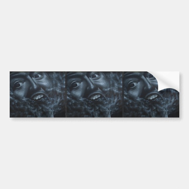 Awesome faces graffiti bumper sticker (Front)
