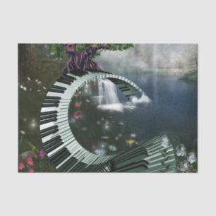 Awesome fantasy piano tissue paper