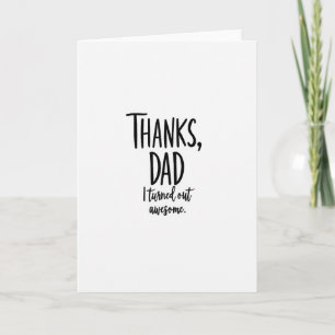 Awesome Fathers Day Message Card