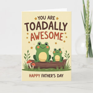 Awesome Fathers Day Toad Card