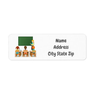 "AWESOME FEMALE TEACHER" ADDRESS LABEL RETURN ADDRESS LABEL