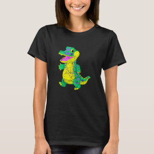 Awesome Festival Madri Gras Alligator Beads Men Wo T-Shirt